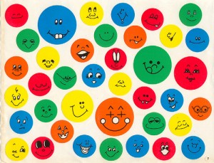 Smiley face stickers